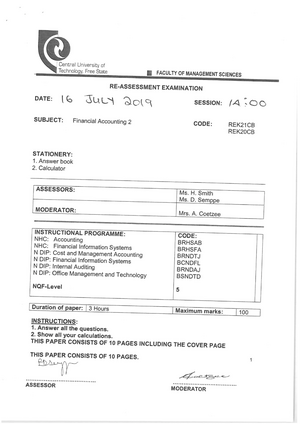 financial accounting n4 assignment