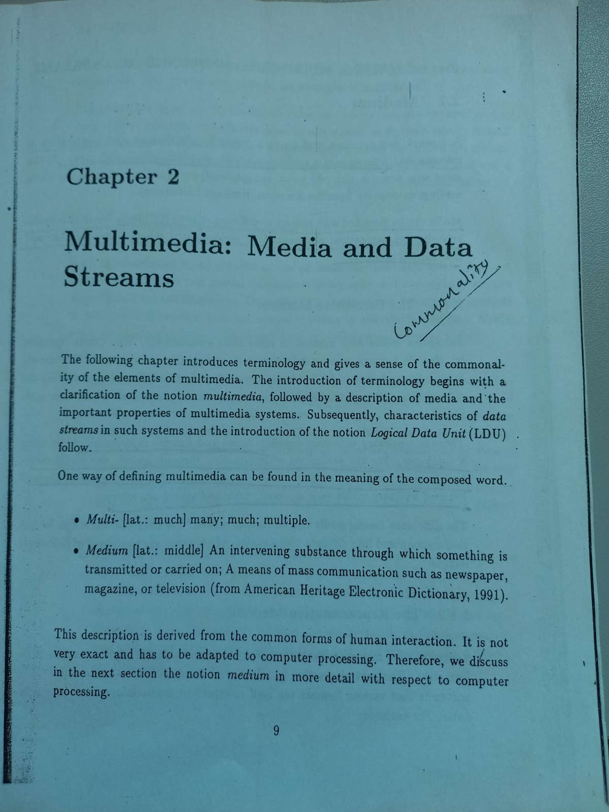 Multimedia:Media and Data Streams - Bachelor's of computer Application ...