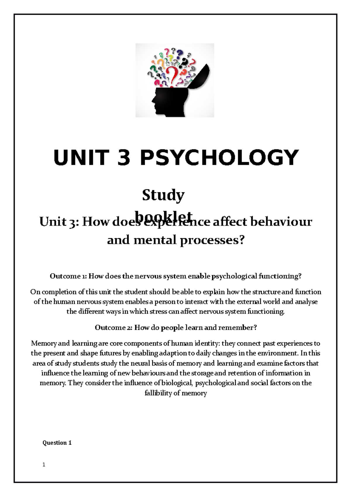 Unit%25203%2520Psychology%2520Study%2520Booklet - UNIT 3 PSYCHOLOGY ...