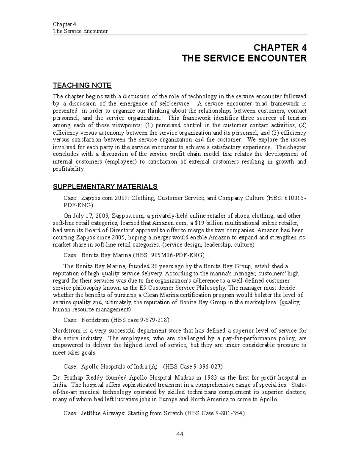 service encounter literature review