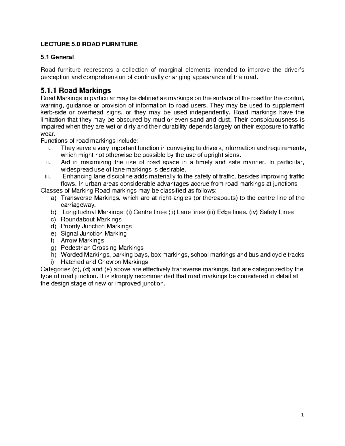 Lecture 5 Road furniture 09.05.2023 LECTURE 5 ROAD FURNITURE 5