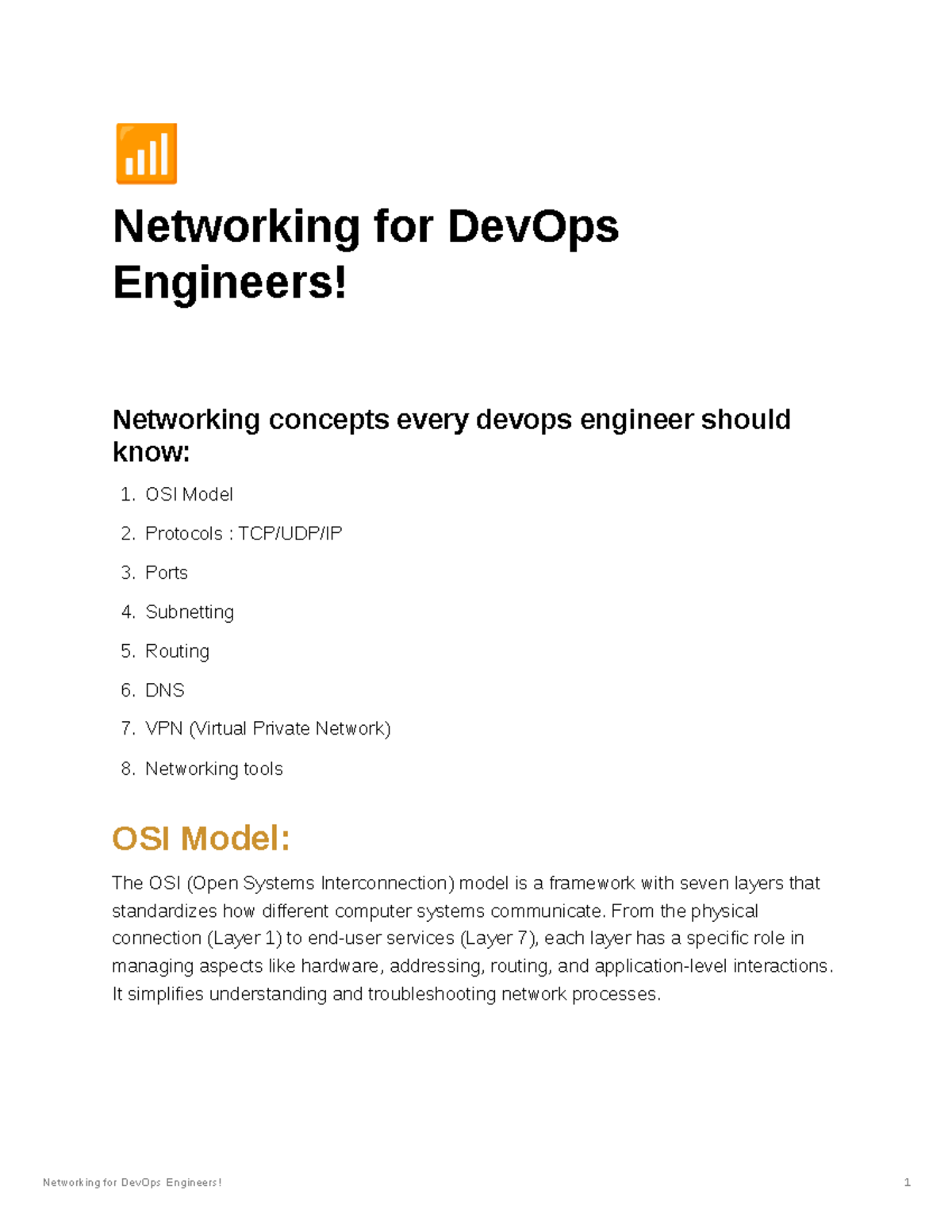 Devops networking concepts 📶 Networking for DevOps Engineers