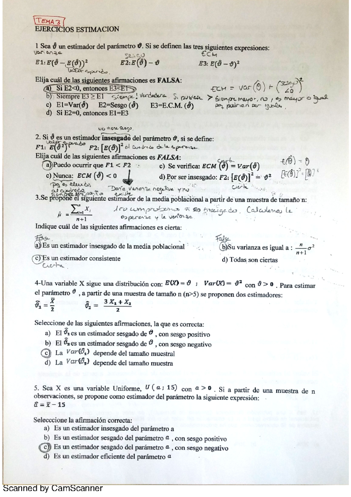 Ejercicios Resueltos Tema 3 Parte 1 Estadistica Ii Studocu