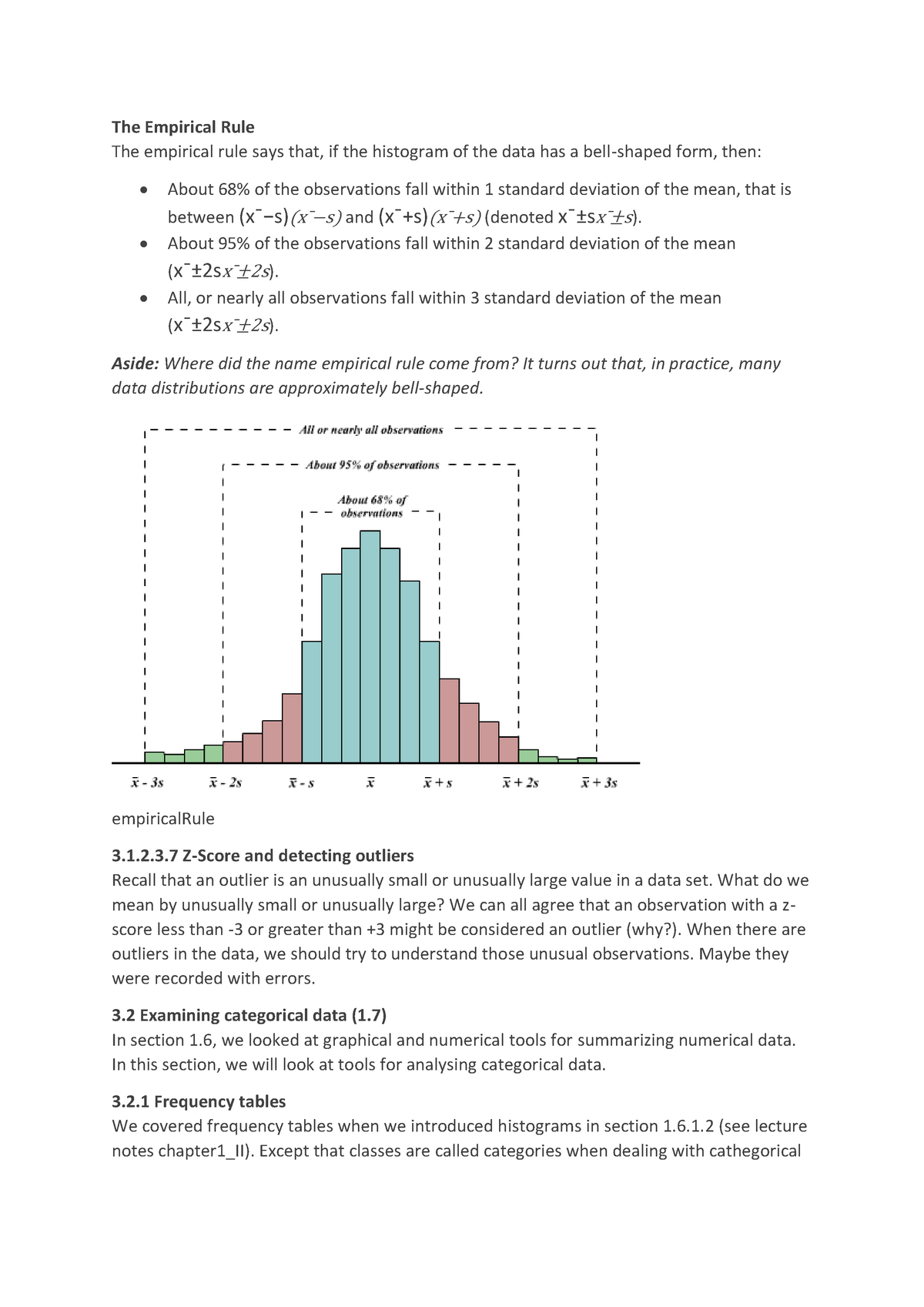 The Emperical Rule - The Empirical Rule The empirical rule says that ...