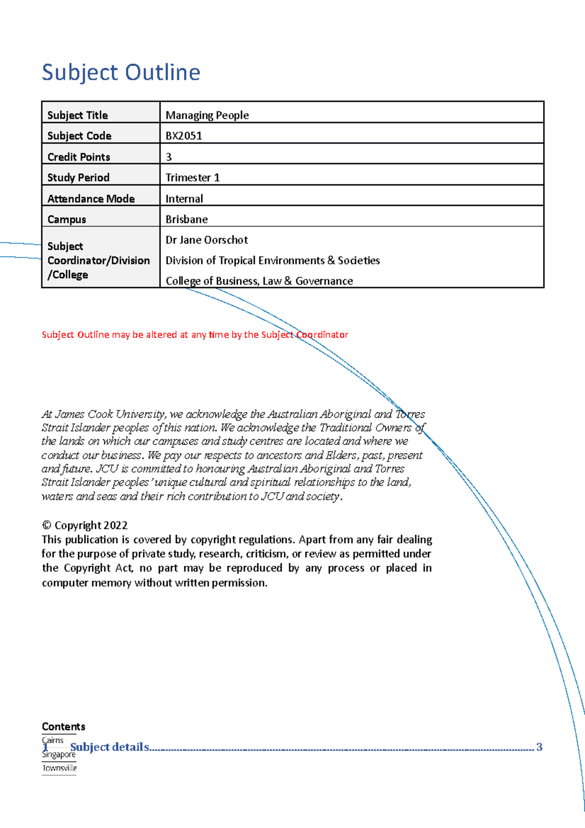 2022-SO-BX2051 - 2022-BX2051-Subject Outline - Subject Outline Subject ...