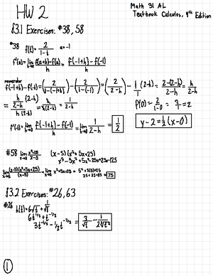 day 44 homework calculus