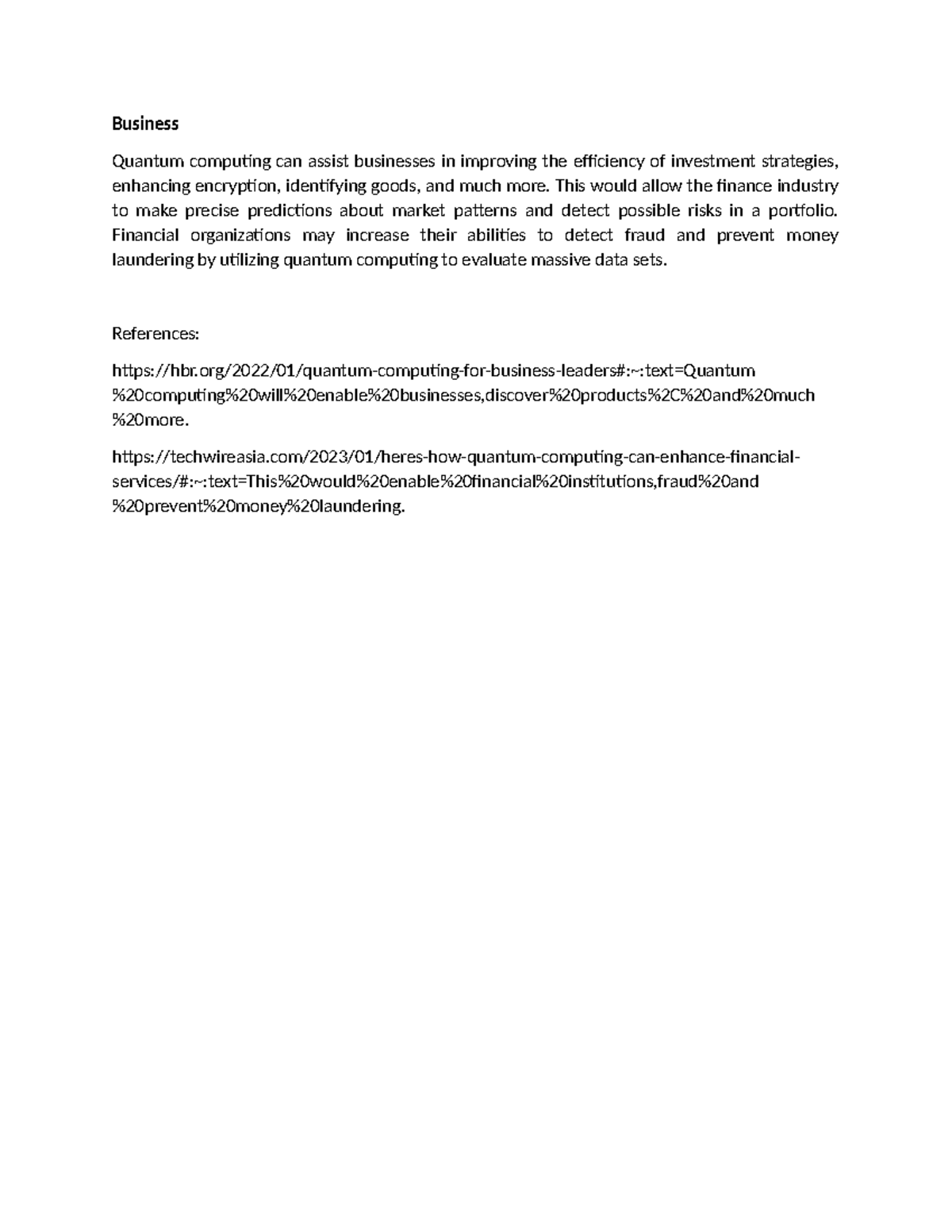 Quantum in Business - Business Quantum computing can assist businesses ...