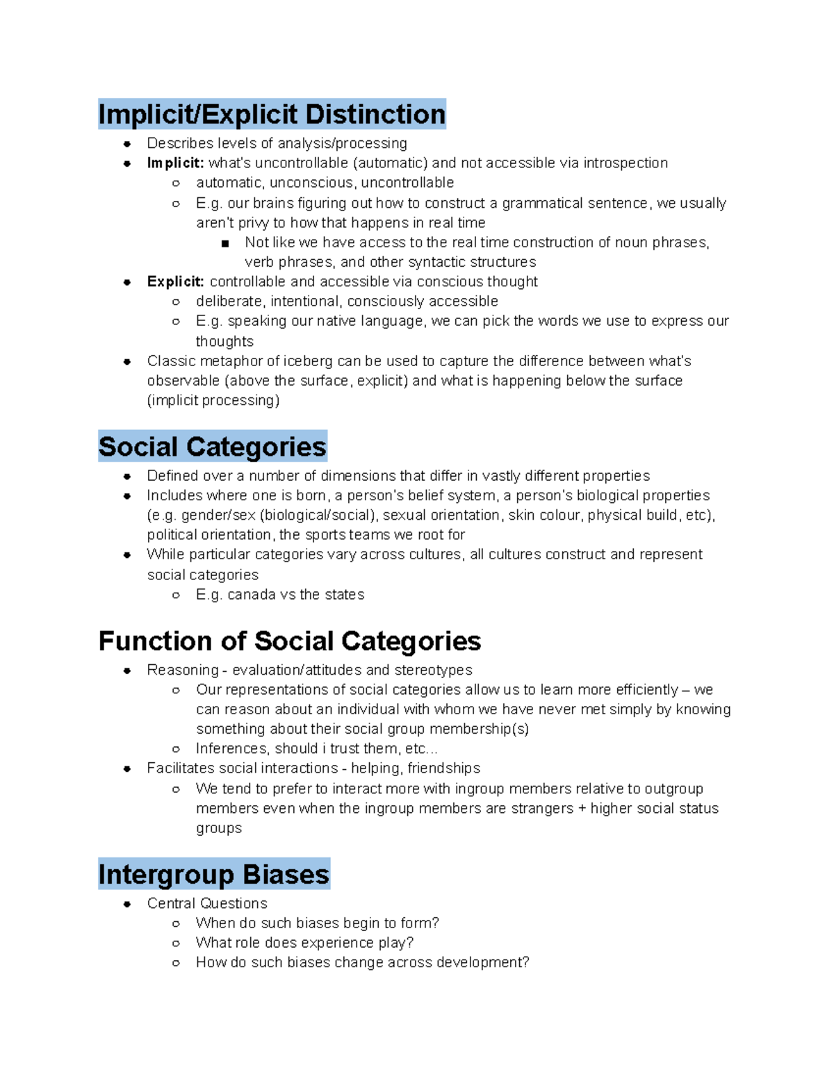 PSYC315 Week #7 - Development of Social Cognition I - Implicit/Explicit ...