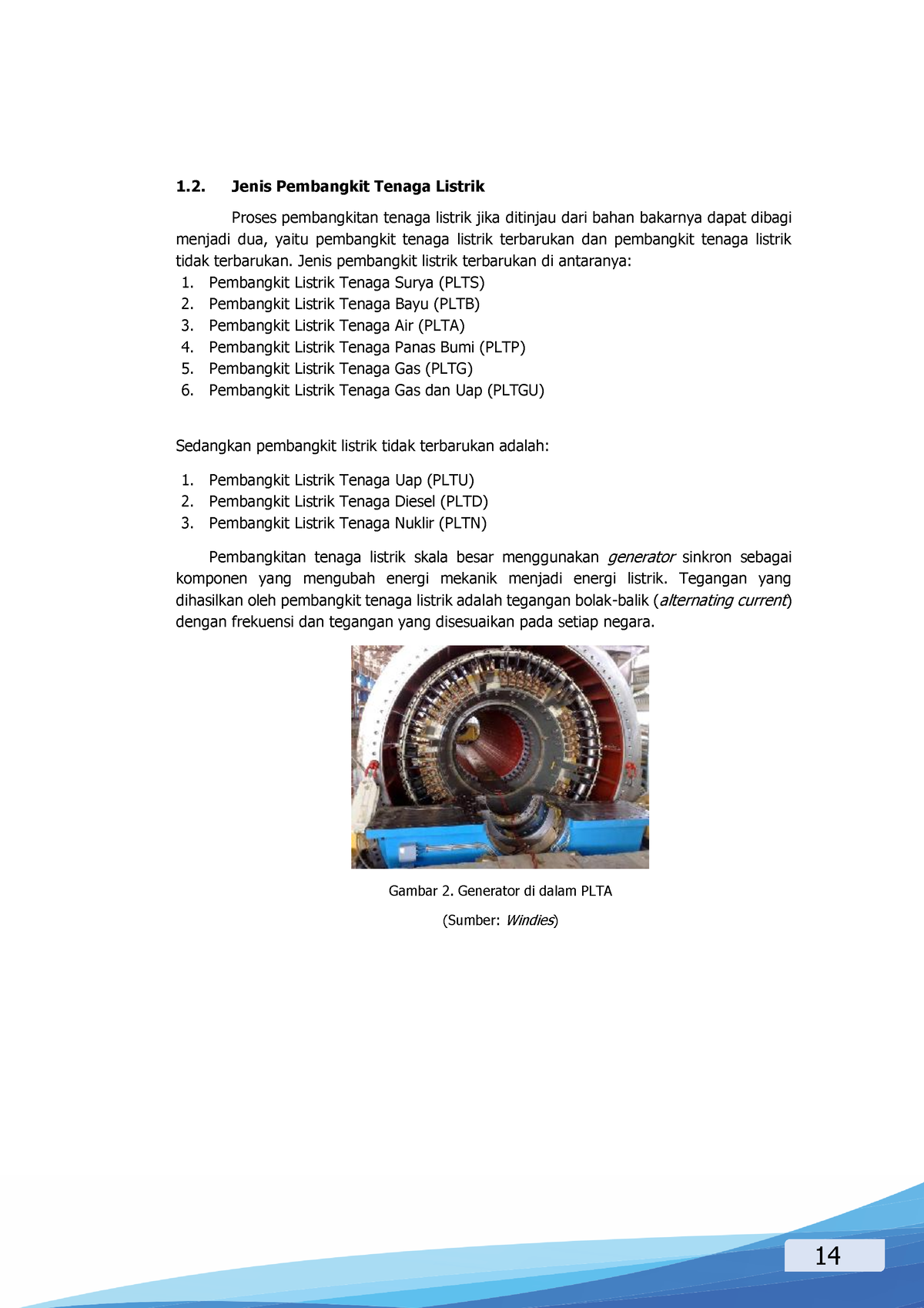 Modul Pembelajaran Pembangkit Tenaga Listrik Upload-8 - 14 Jenis ...