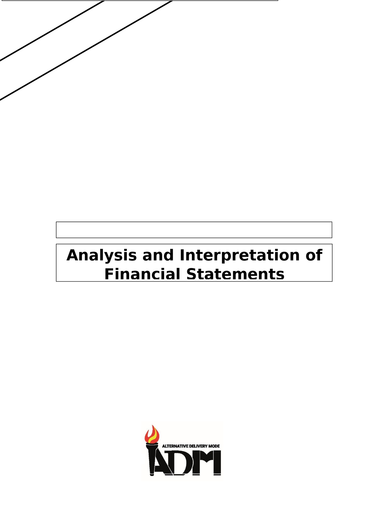 FABM2 Q1 Module 5 - Analysis And Interpretation Of Financial Statements ...