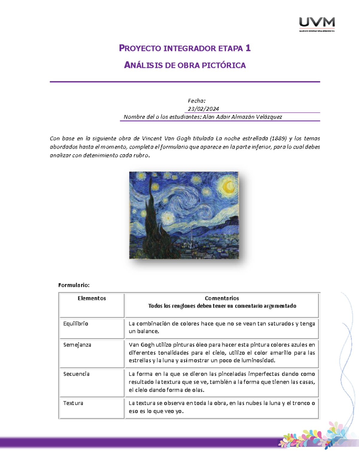 A7 AAAV Teoria de la imagen - PROYECTO INTEGRADOR ETAPA 1 ANÁLISIS DE ...