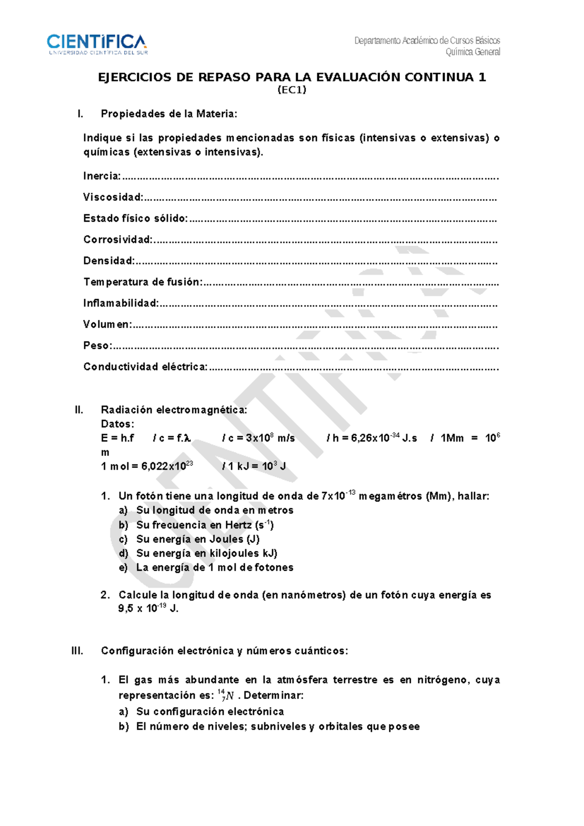 Repaso Para EC1 2024 1 Qu Mica General EJERCICIOS DE REPASO PARA LA   Thumb 1200 1696 