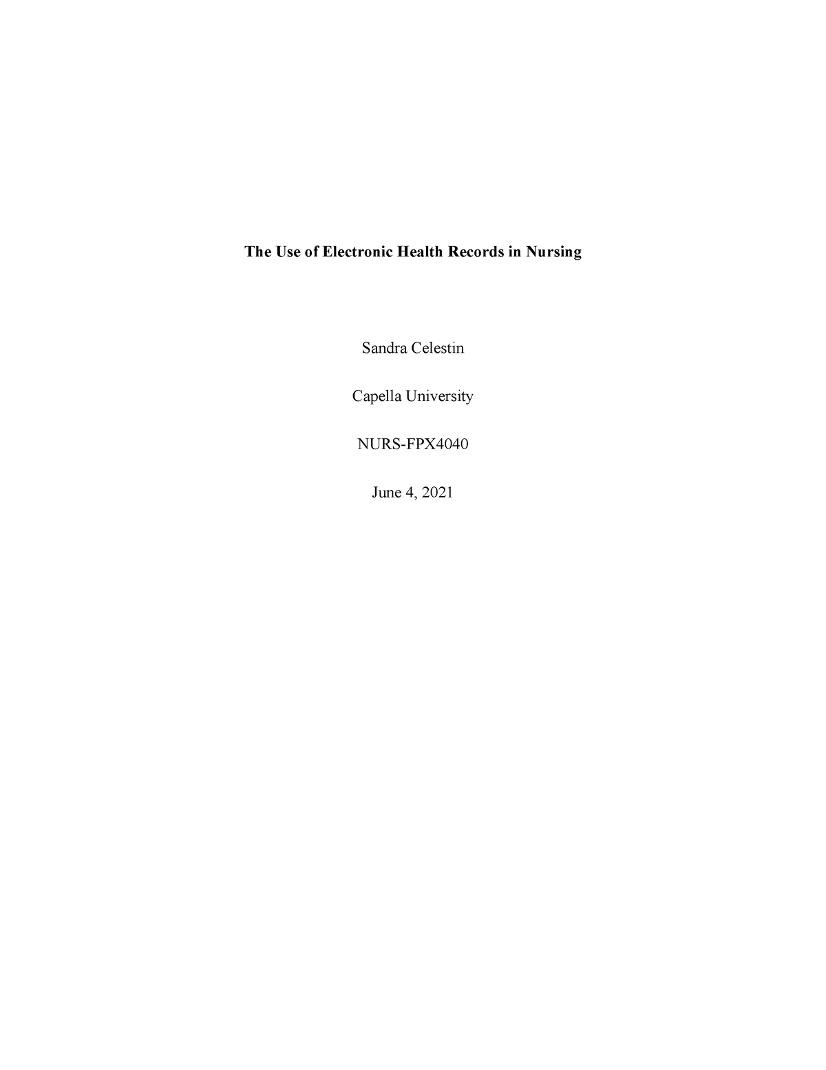 annotated bibliography on technology in nursing