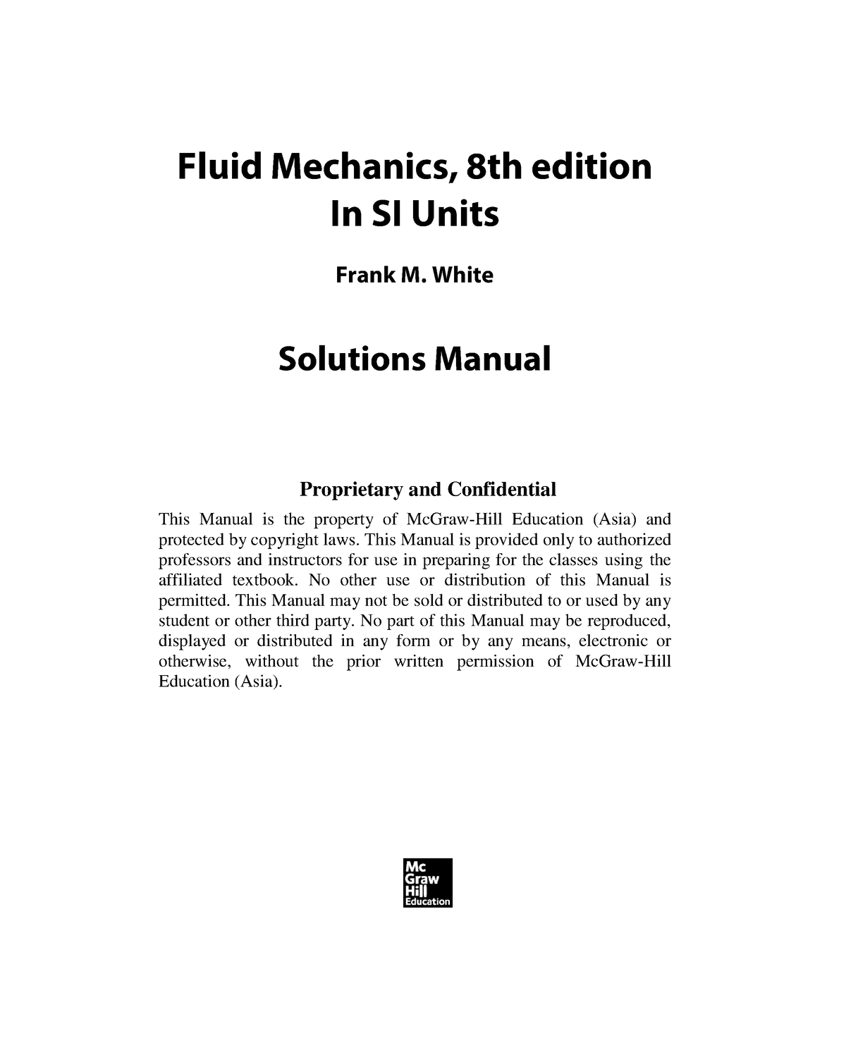 Chapter 01 Introduction Fluid - Fluid Mechanics, 8th Edition In SI ...