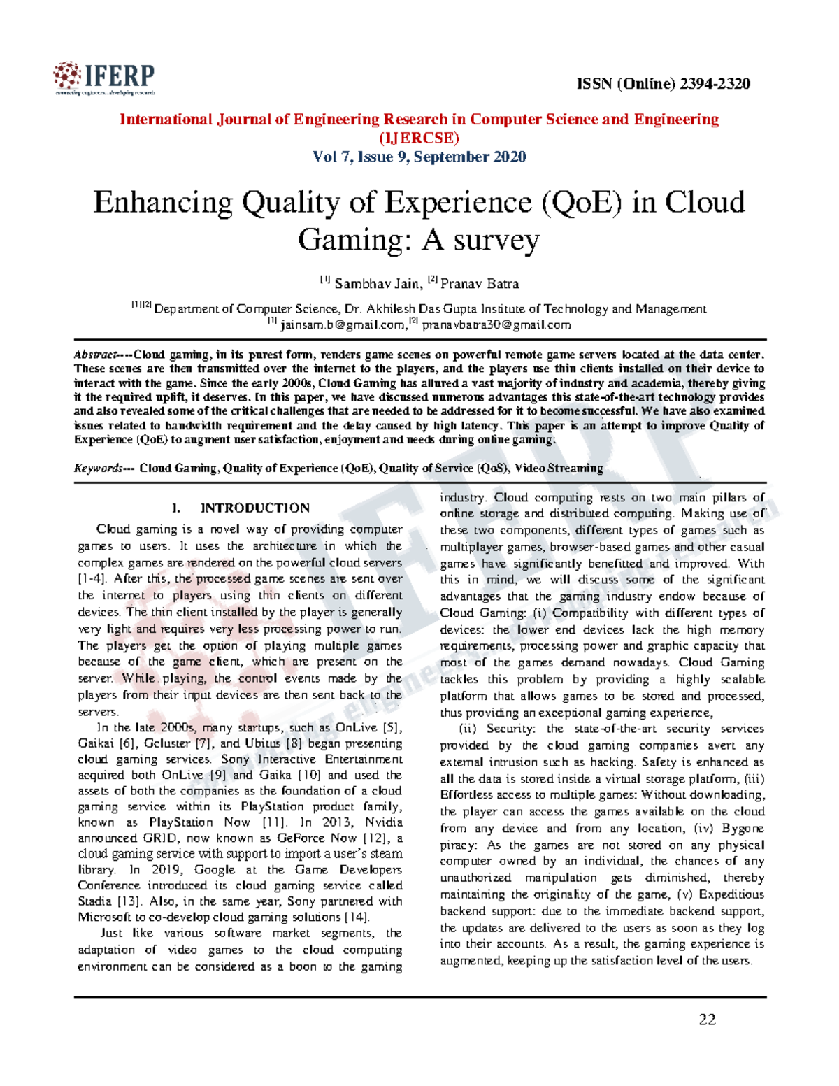 Artificial Intelligence Best Notes for study - International Journal of ...