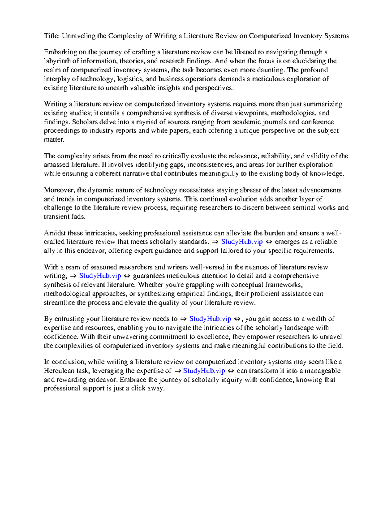 Review Of Related Literature About Computerized Inventory System ...