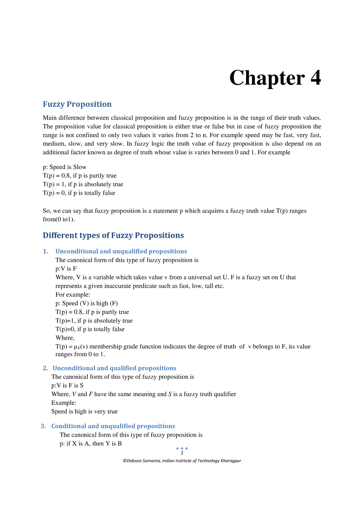 Chapter 4 Fuzzy Rules And Inferences - 1 Chapter 4 Fuzzy Proposition ...