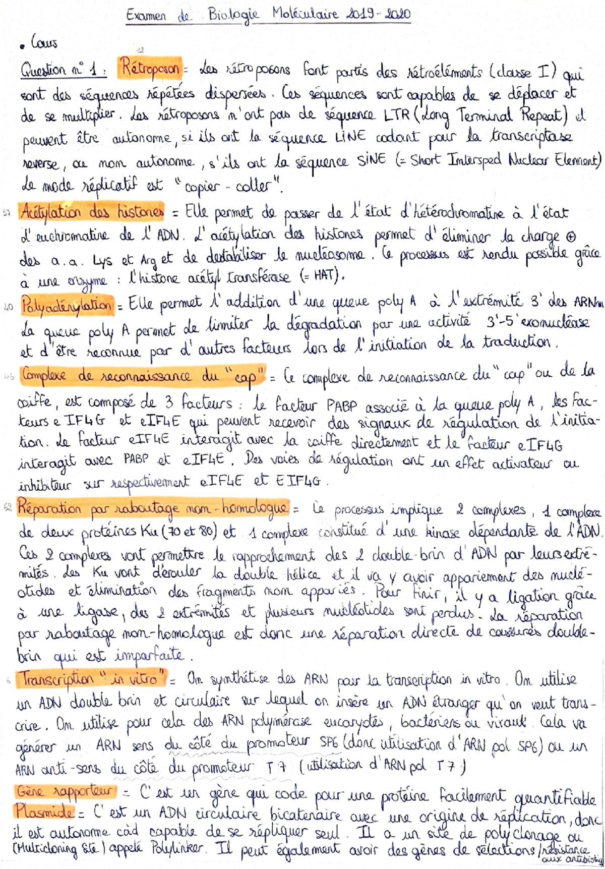 Annale Bio Mol 2019-2020 - Licence Sciences de la Vie et de la Terre ...
