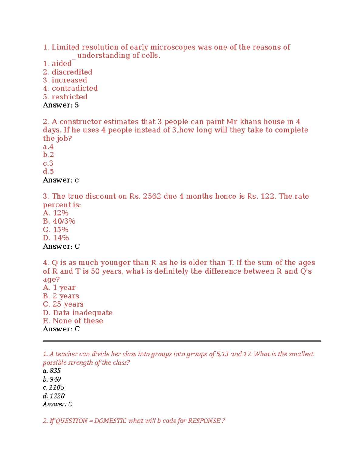 Accenture Aptitude Sample Papers - Limited resolution of early ...