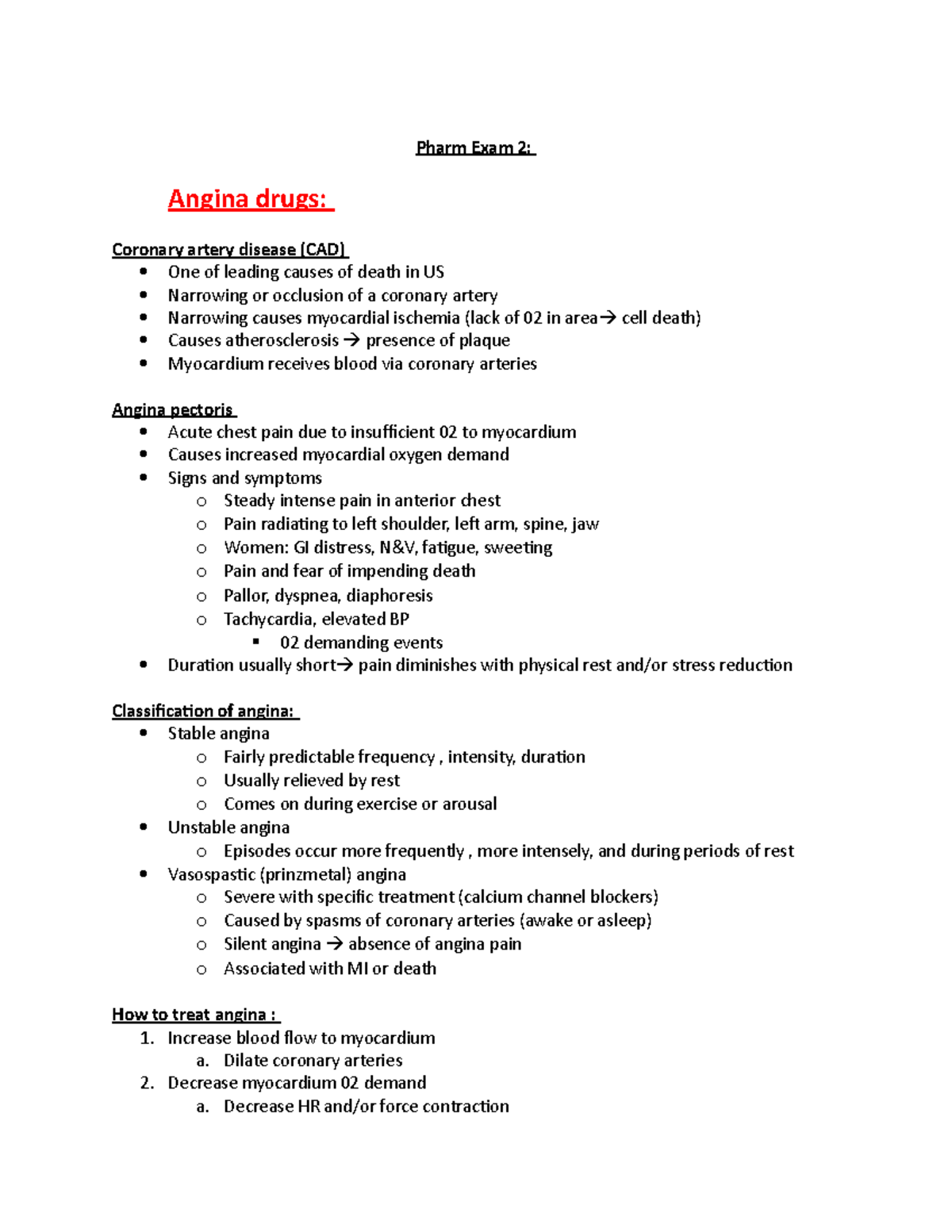 pharm-exam-2-increase-blood-flow-to-myocardium-a-dilate-coronary