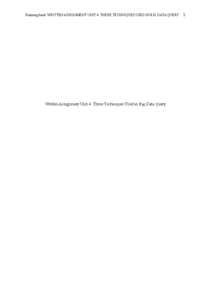 Written Assignment Unit 7 - Written Assignment Unit 7 University Of The ...