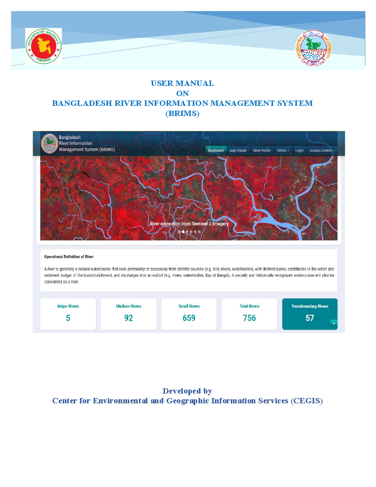 Bangladesh River Information System - USER MANUAL ON BANGLADESH RIVER ...