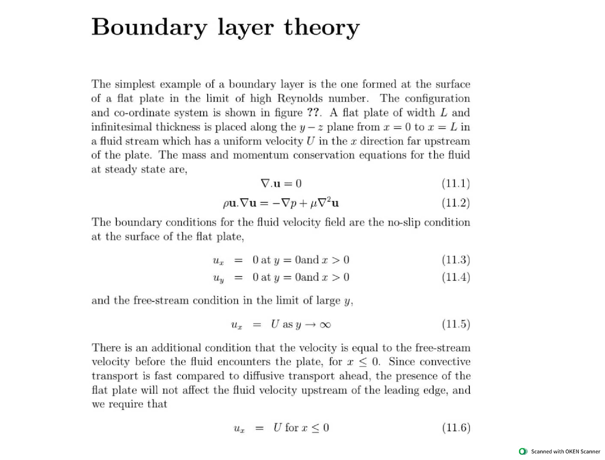 Boundary Layer Theory - Fluid Mechanics - Studocu