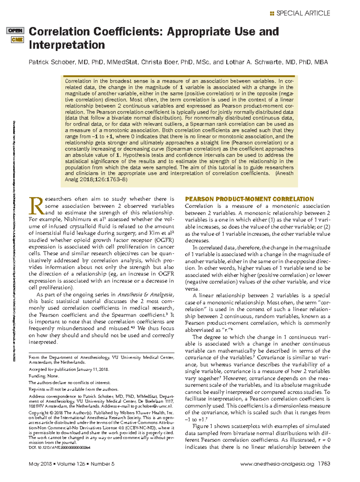 correlation analysis research paper