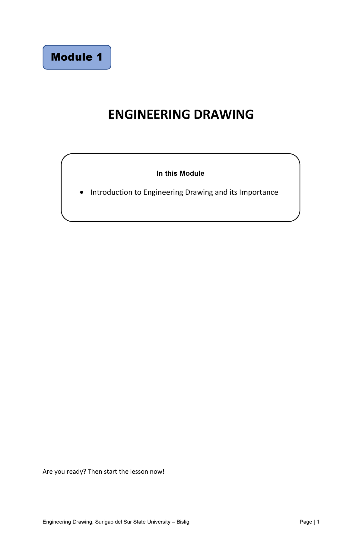 BES 101 Module 1 Electrical Engineering - ENGINEERING DRAWING Are You ...