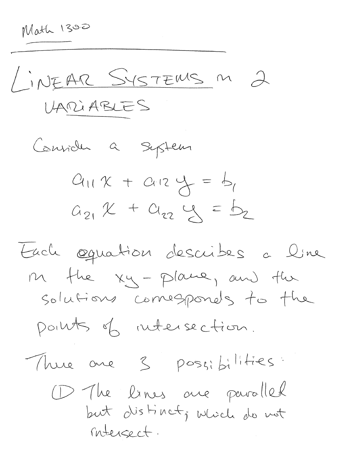 Jan11 - Lecture notes - MATH 1300 - Studocu