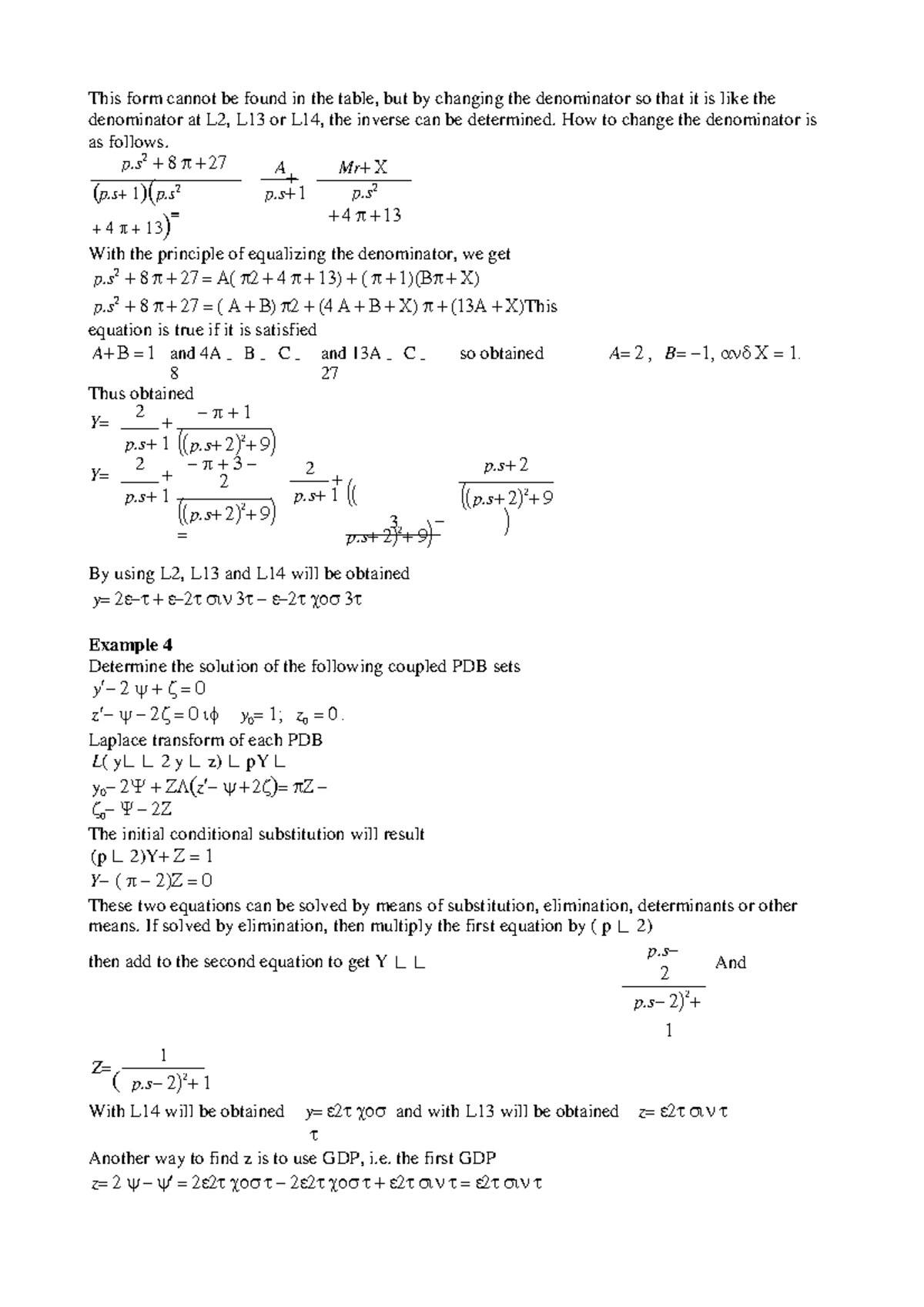 Laplace Transform-3 - 3 This form cannot be found in the table, but by ...