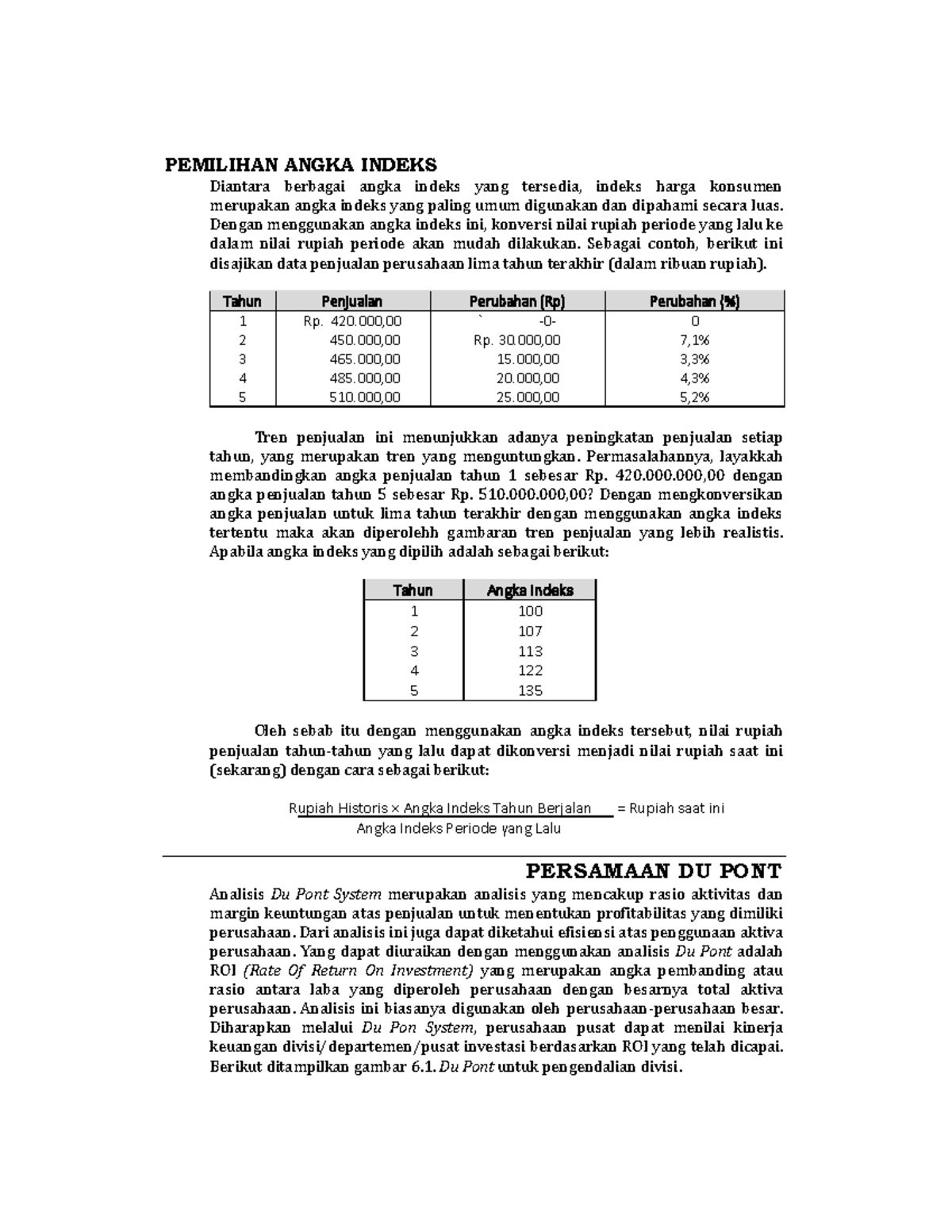 11 Tugas PEMILIHAN ANGKA INDEKS Diantara berbagai angka indeks yang