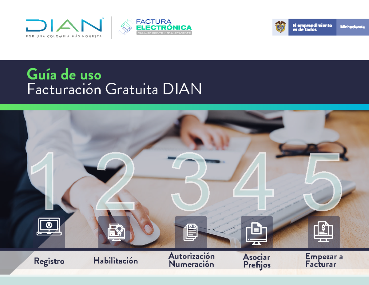 Guia Uso Facturacion Electronica Gratuita DIAN 2021 - Registro ...