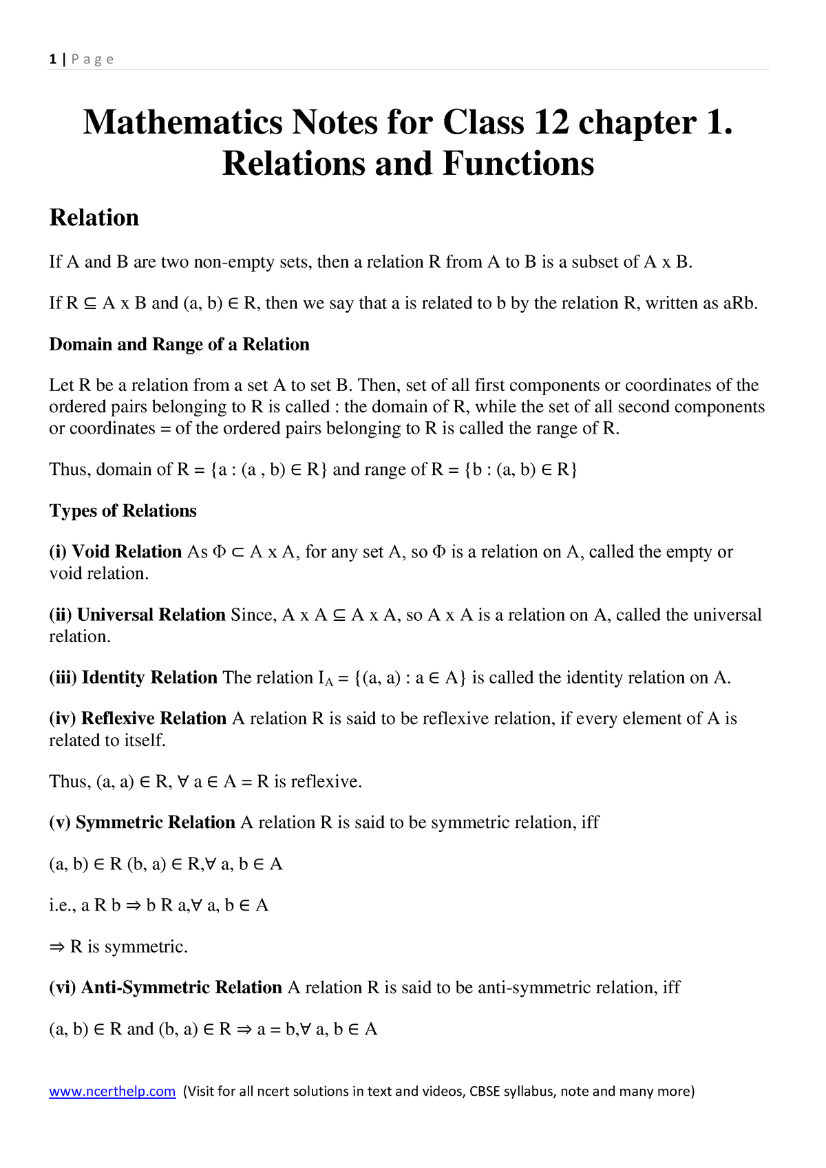 mathematics-notes-and-formula-for-class-12-chapter-1-relations-and