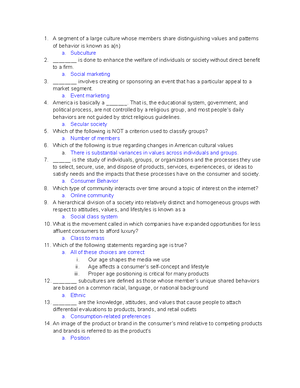Consumer Behavior - Exam 1 Study Guide - Regulatory policy → regulatory ...