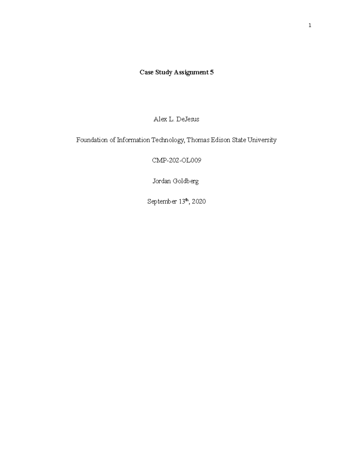 marketing case study assignment pdf