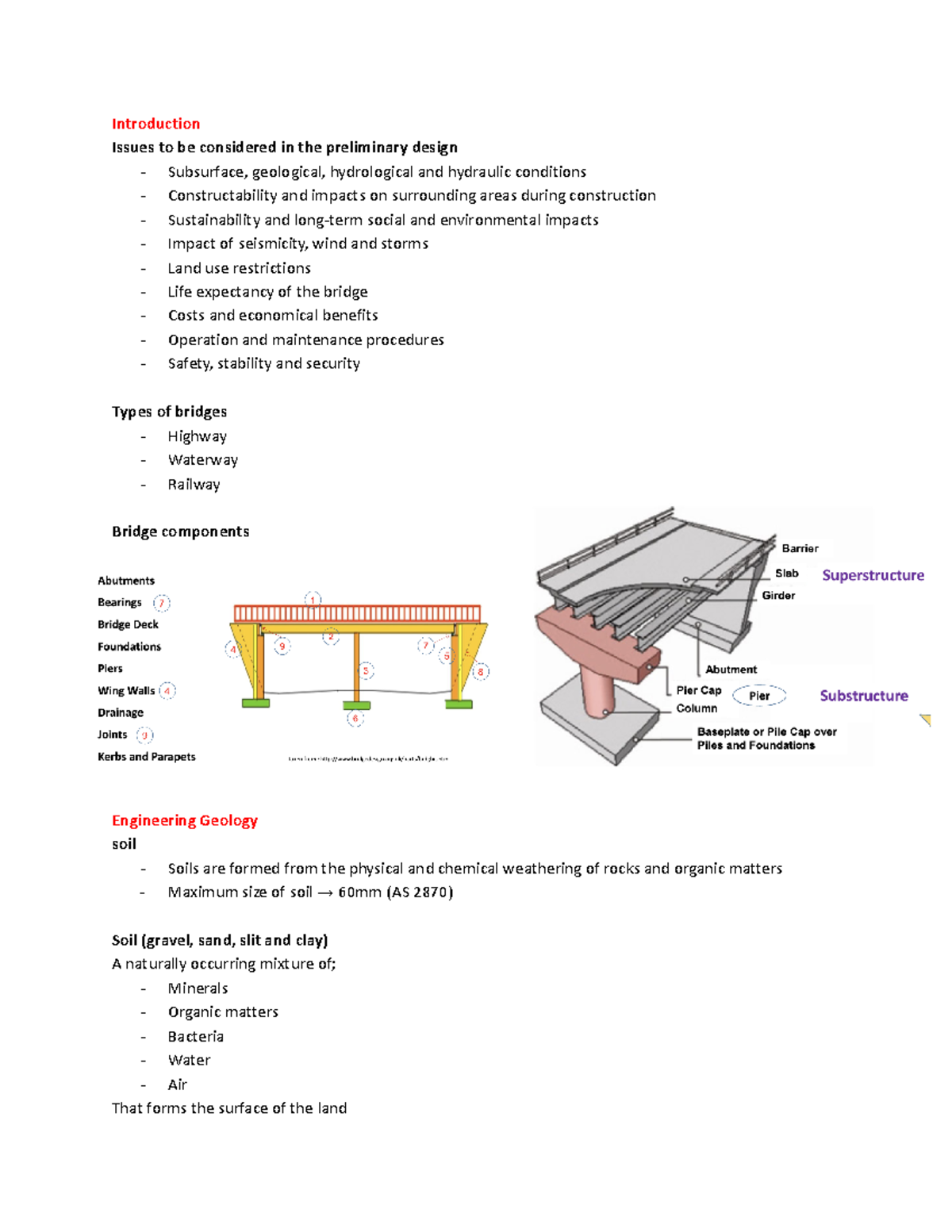 Geotechnical Engineering for Bridge Design - Introduction Issues to be ...