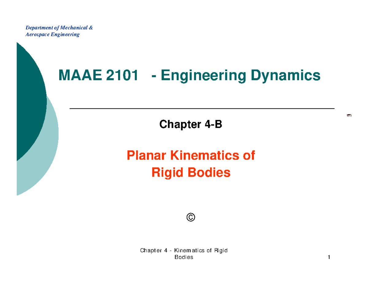 Chapter 4 Part II -Section B - Department Of Mechanical & Aerospace ...