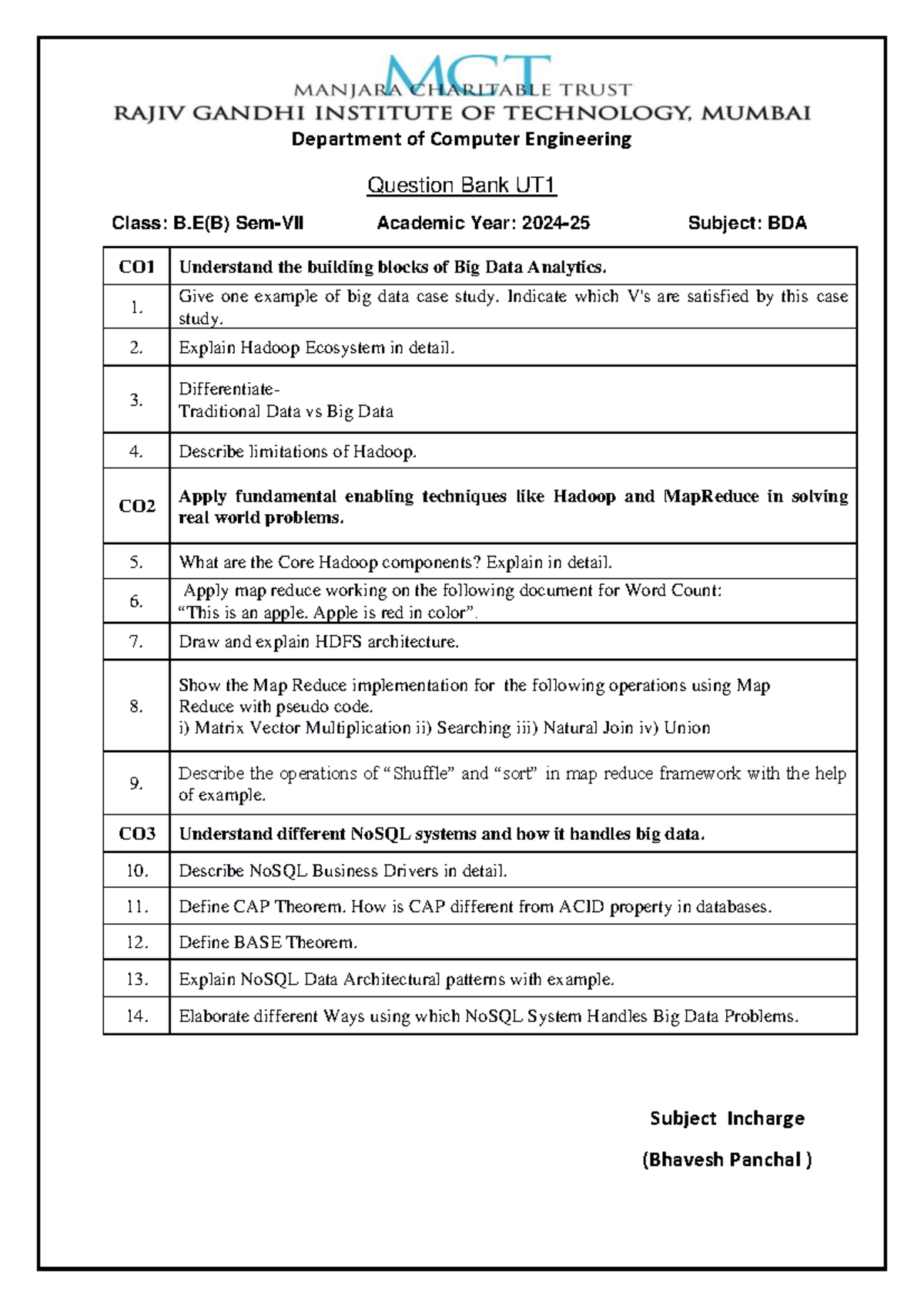 Assgn 1 2024 25 BDA - assignmdt - Department of Computer Engineering ...