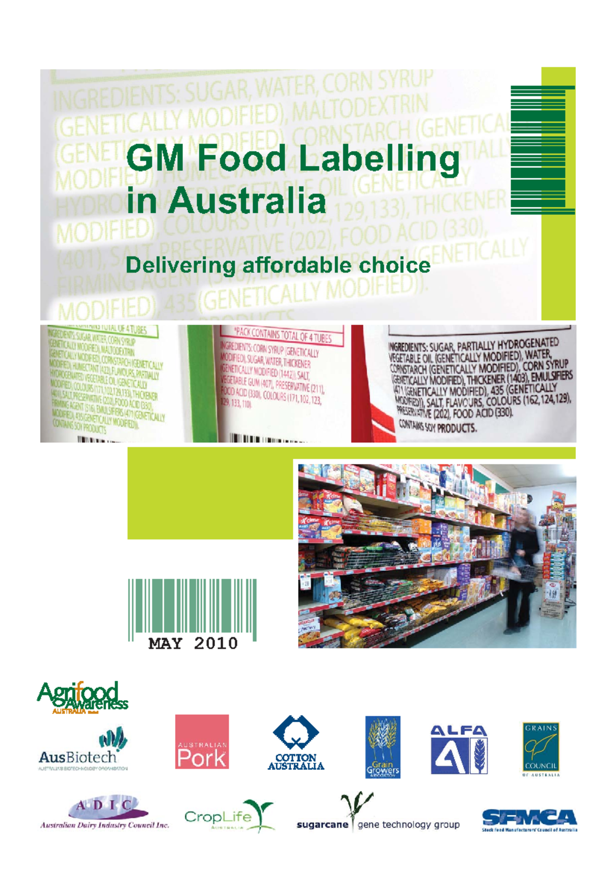 Gm food labelling document truth in labelling 2011 MAY 2010 GM Food