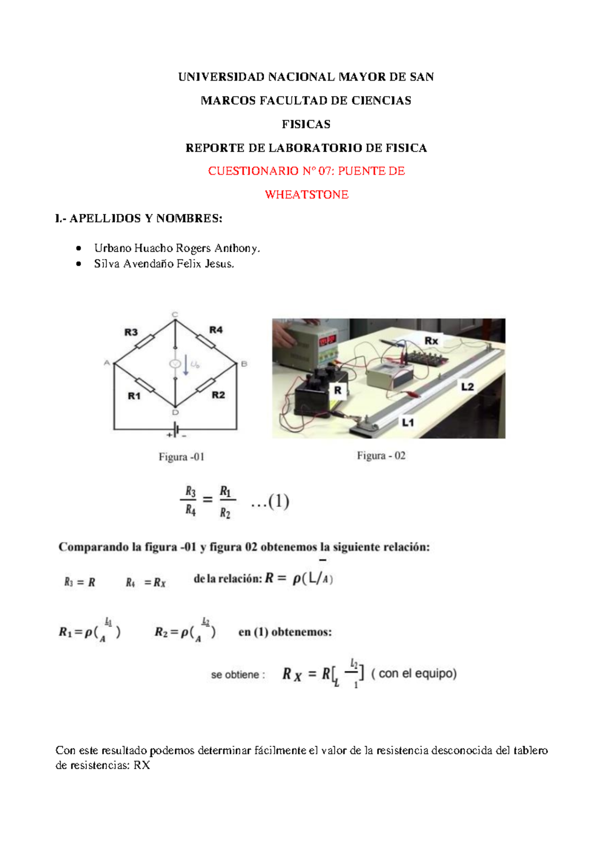 Puente de Wheatstone de galgas extensométricas