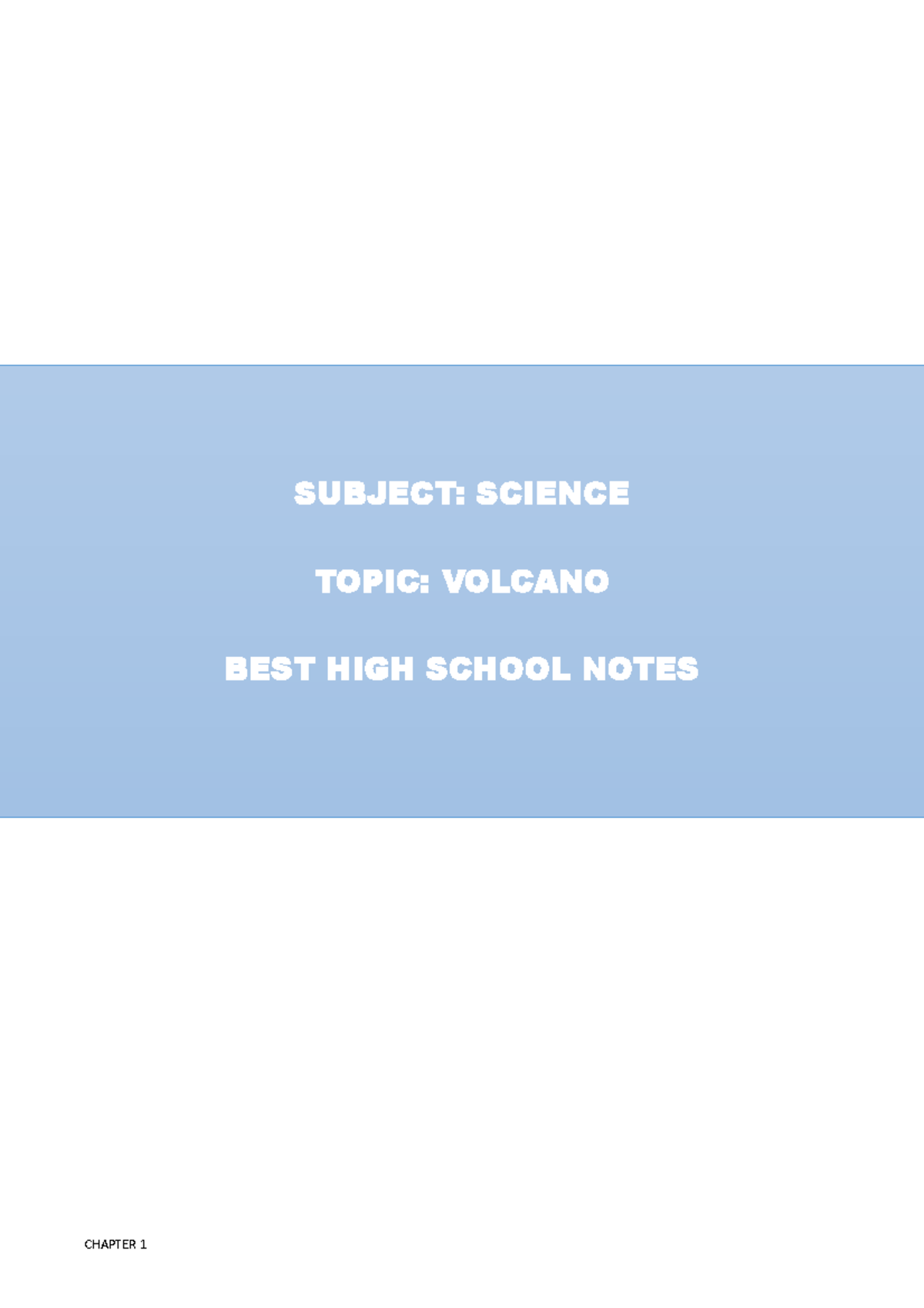 SCI3 - Lecture Notes in Science 3- Environmental - SUBJECT: SCIENCE ...