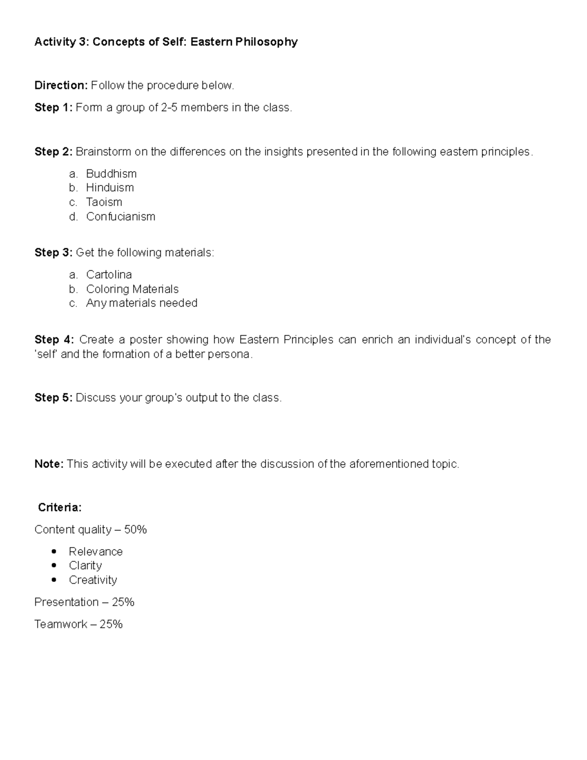 Activity3 Bachelor of science in office administration Activity 3