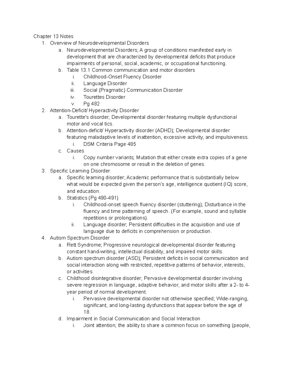 Abnormal Psych Chapter 13 Neurodevelopmental and Neurocognitive ...
