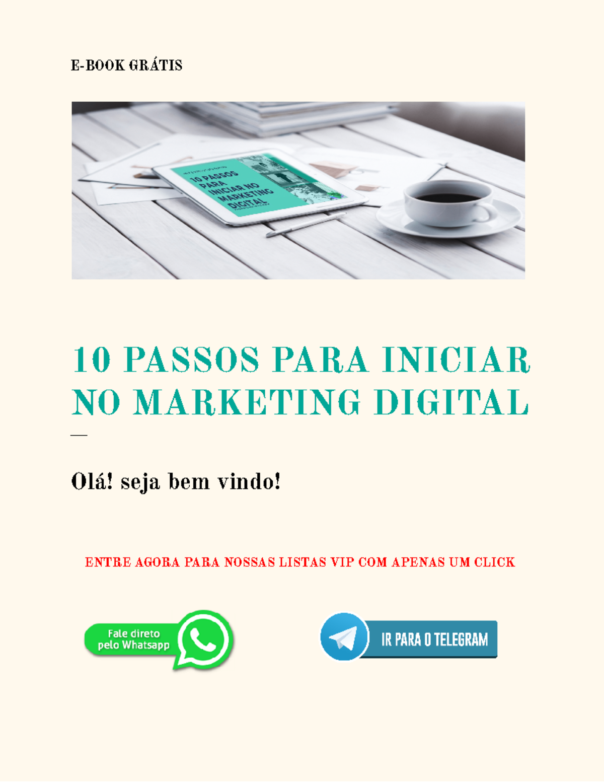 10 Passos PARA Iniciar NO Marketing Digital - E-BOOK GRÁTIS 10 PASSOS ...