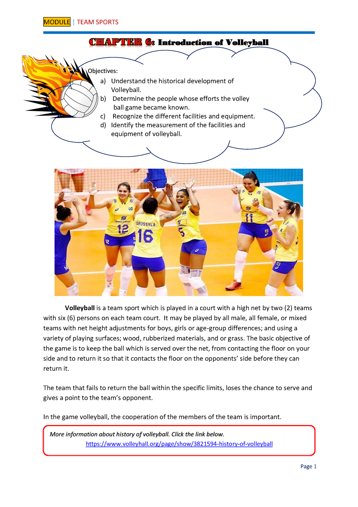 introduction about volleyball essay