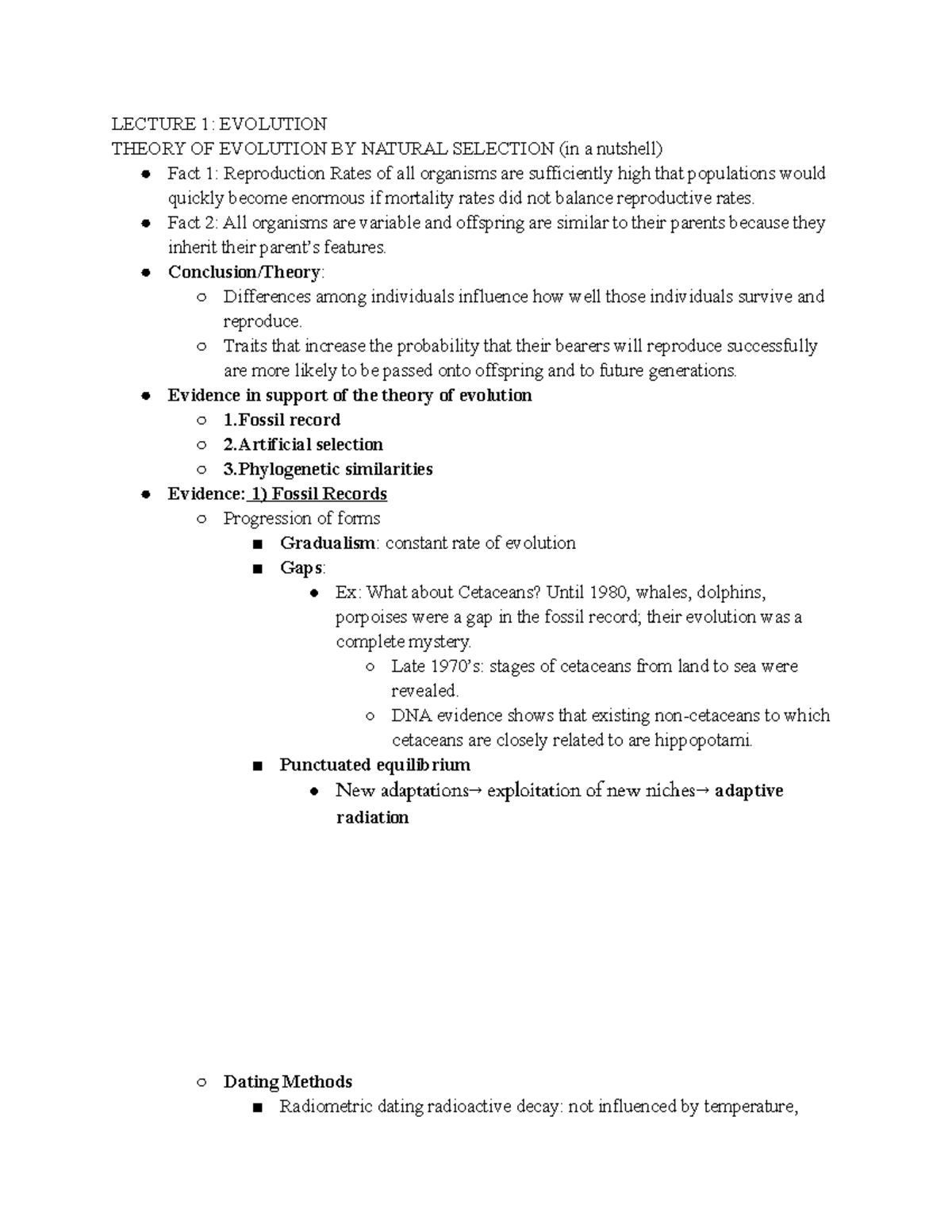 Exam1:Evolution Signal Transduction Hormones Meiosis - LECTURE 1 ...