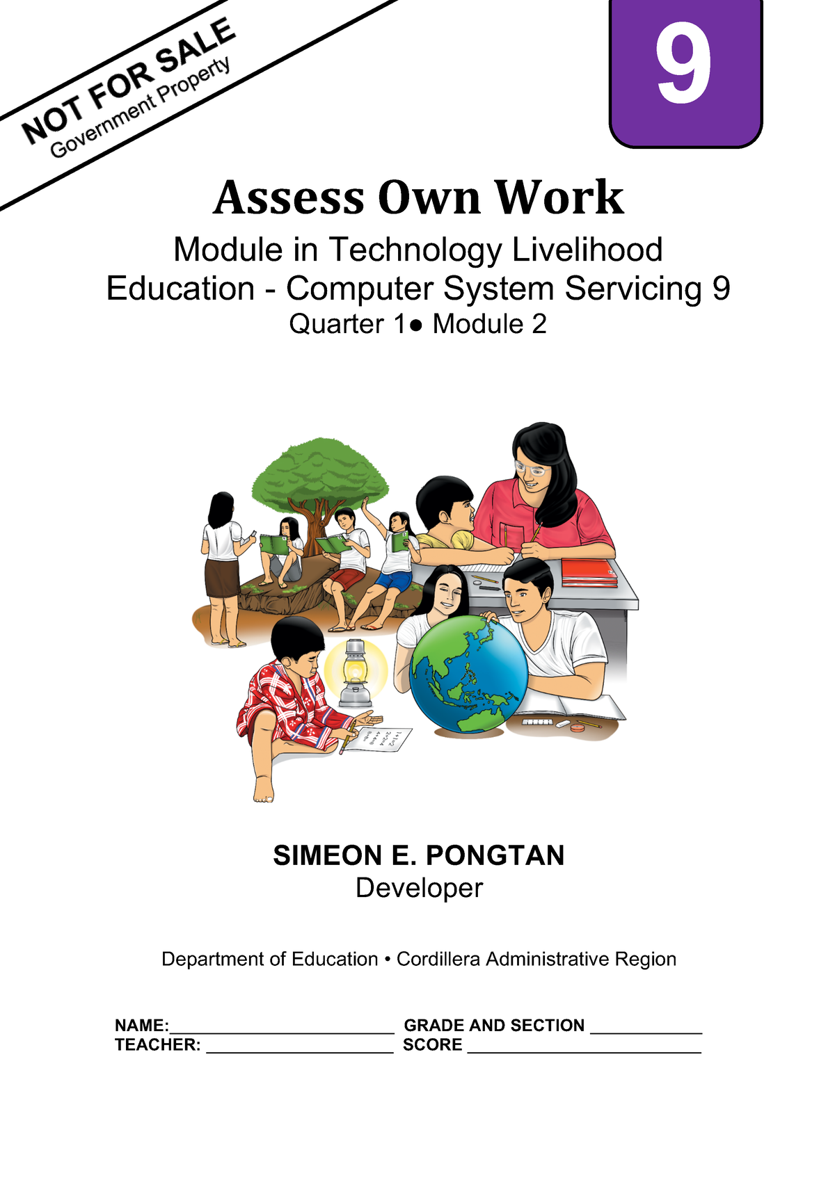 Tle9 Q1mod2 Css Assess Your Own Work Simeon Pongtan Bgo V1 - Assess Own ...