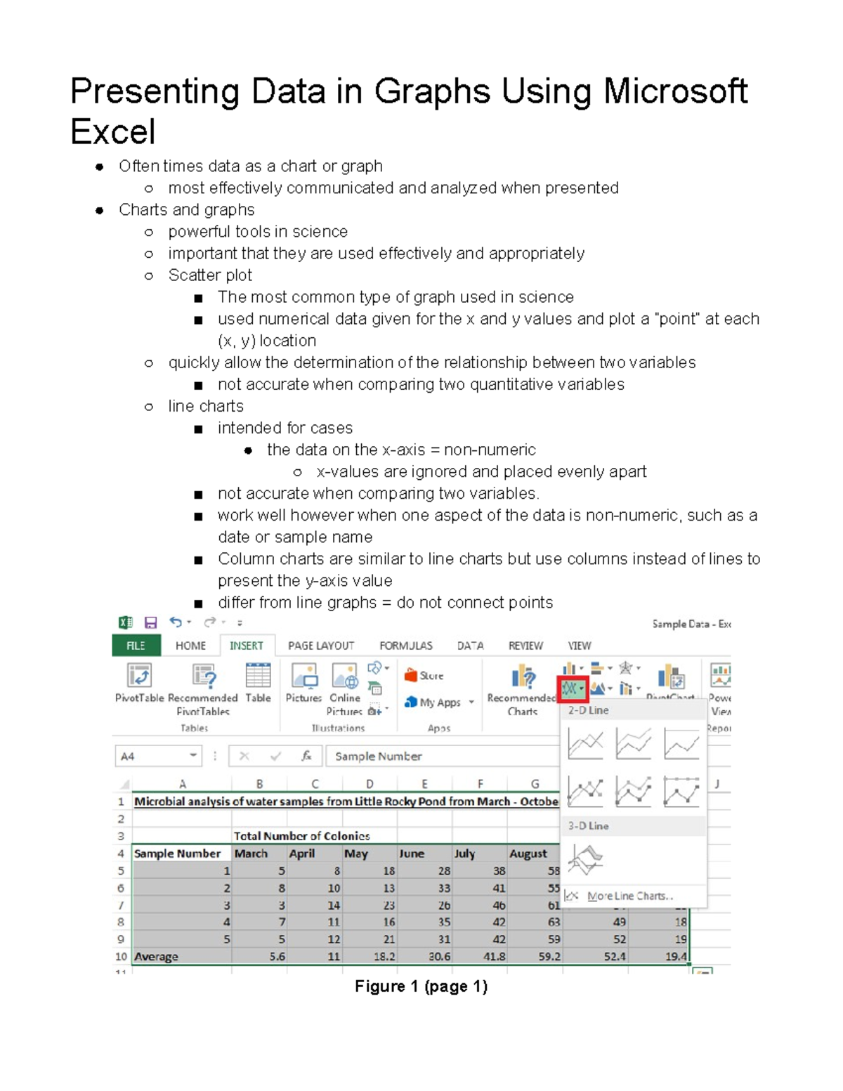 Data Entry and Analysis Pt. 2.1 - Presenting Data in Graphs Using ...