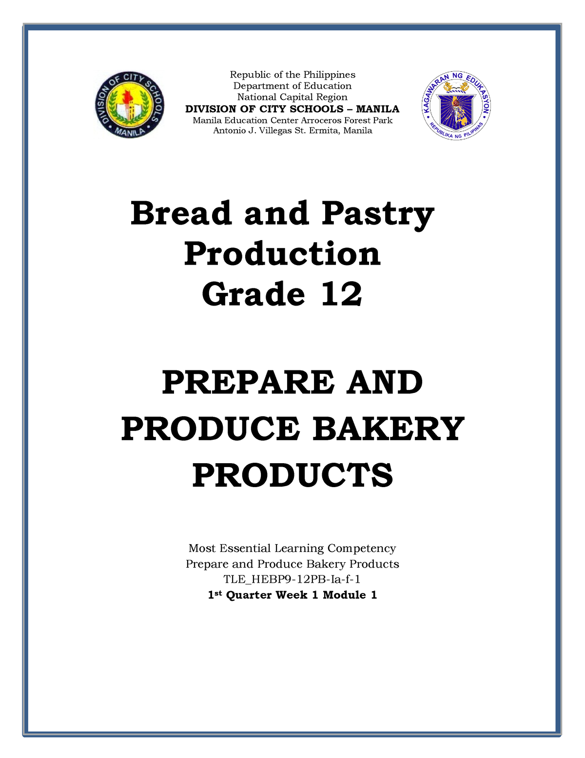 qualitative research title about bread and pastry